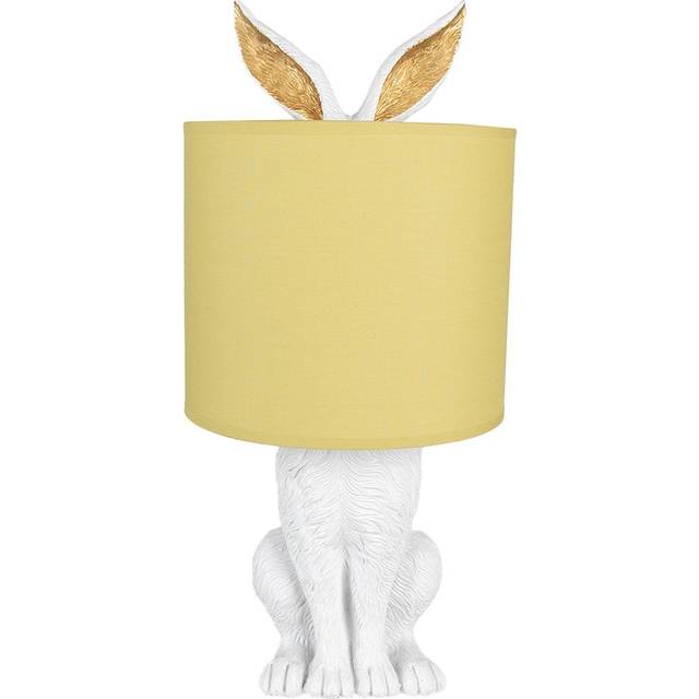 Bordslampa Kanin / Hiding Rabbit - Vit/Gul Clayre & Eef