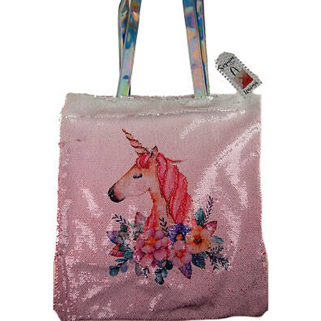 Reversible Sequin Unicorn Shopper Bag