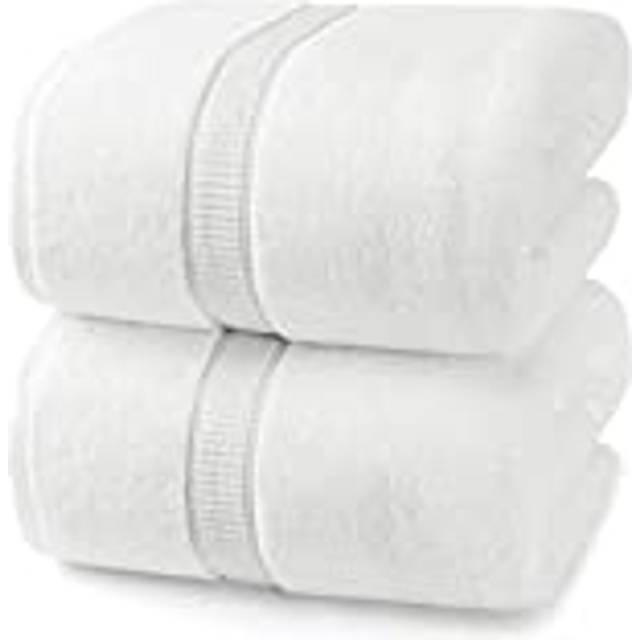 Utopia Towels - Luxurious Jumbo Bath Sheet 2 Piece - 600 GSM 100% Ring Spun Cotton Highly Absorbent and Quick Dry Extra Large Bath Towel - Super Soft