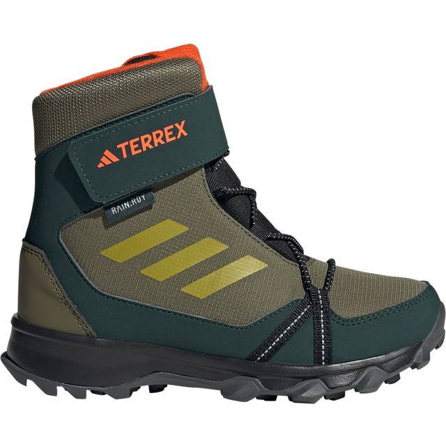 adidas Terrex Snow Velcro Cold Rdy Winter, Unisex Gymnastikskor, Fokus Olive Pulse Olive Impact Orange, 38 EU