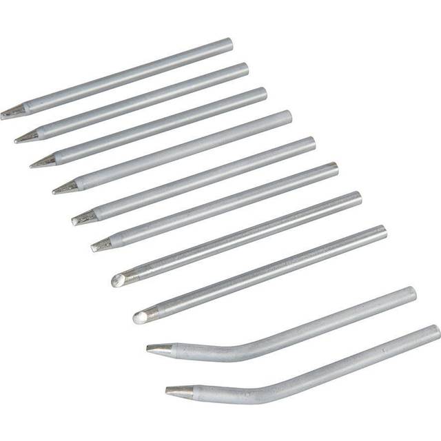 Silverline 10 pce soldering iron tips 15 & 25w