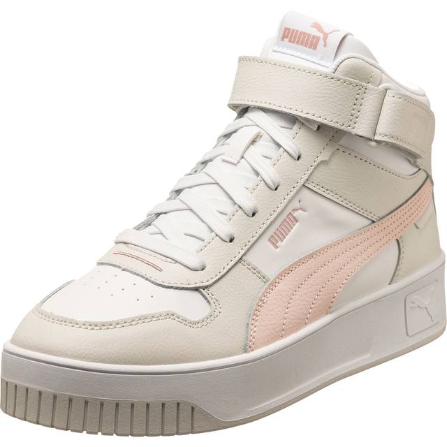 Puma Carina Street Mid Trainers - White/pink