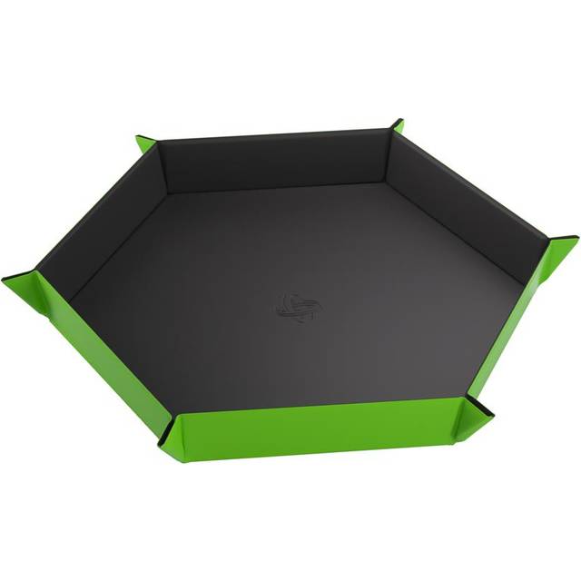 Gamegenic Magnetic Dice Tray Hexagonal: Black/Green