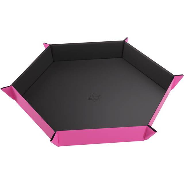 Magnetic Dice Tray Hexagonal - Black/Pink