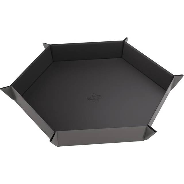 Gamegenic Magnetic Dice Tray Hexagonal: Black/Grey