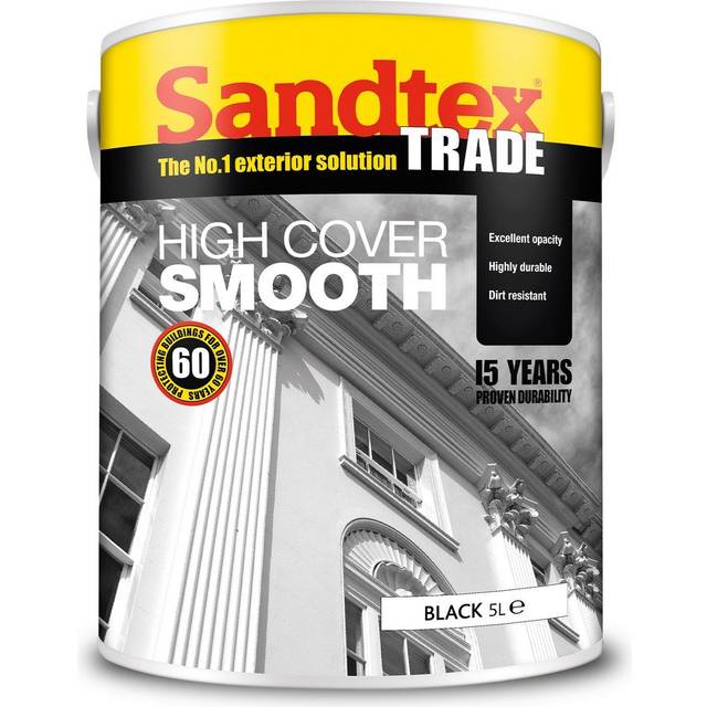 Sandtex Trade High Cover Smooth Masonry Black 5L