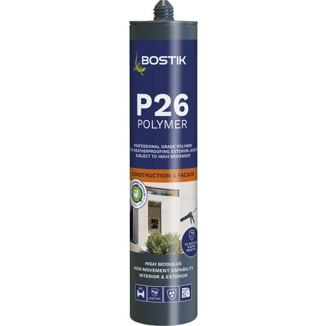 Bostik Pro P26 Construction Polymer Sealant 290ml Black