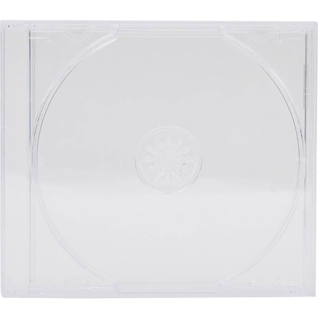 100 x clear cd / dvd jewel cases with 10.4mm spine for 1 disc with clear tray