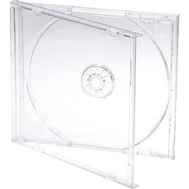 25 x cd / dvd jewel 10.4mm cases for 1 disc with clear tray (pack of 25)