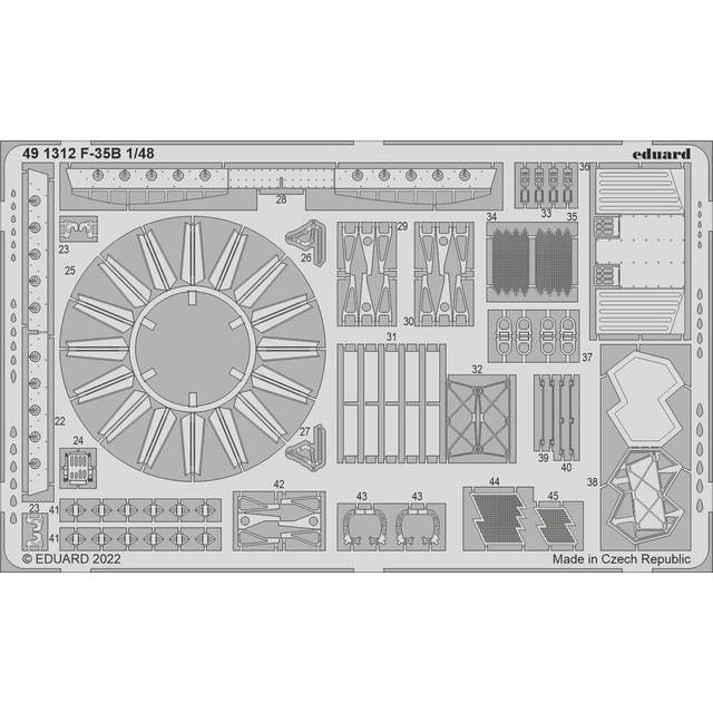 Eduard 491312 Lockheed F-35B for Italeri 2810 Model Kit 1:48 Decal Set