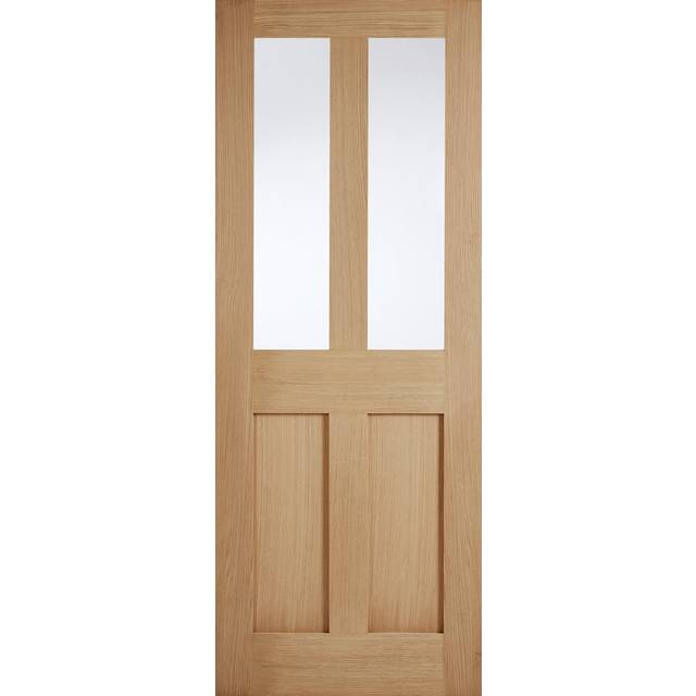 LPD London 2L Glazed Internal Door 1981 x 838mm Unfinished Oak