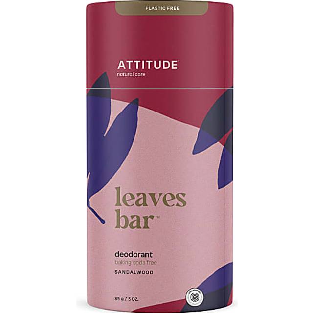 Attitude Leaves Bar Baking Soda Free Deodorant - Sandalwood