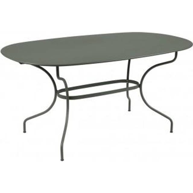 Fermob - Opéra+ Oval Table 160 x 90 cm Rosemary - Matbord utomhus - Grön - Metall