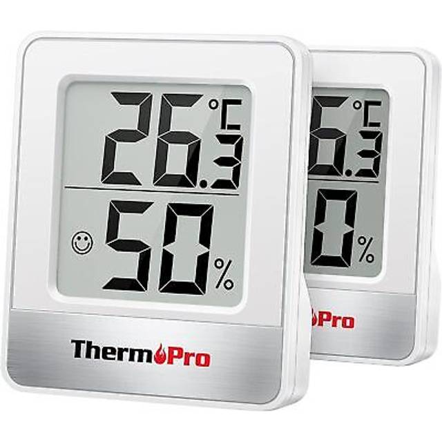 ThermoPro TP49-2 Digital Room Thermometer Indoor Hygrometer Mini Temperature Monitor Humidity Meter for Home Office Air Comfort Thermo Hygrometer