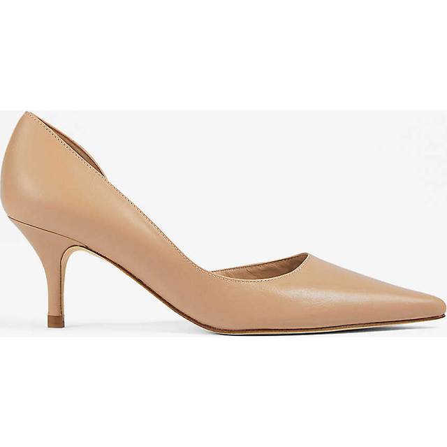 L.K. Bennett Hazel Beige Leather D'orsay Courts - 41, TRENCH