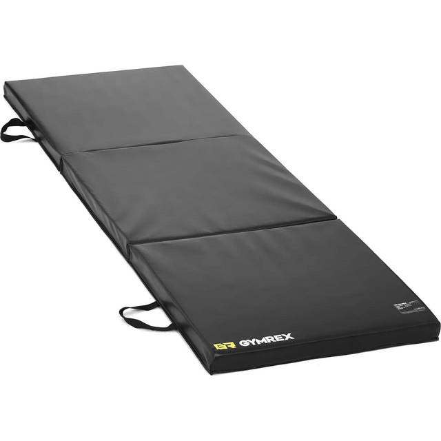 Gymrex Gymnastic Mat - 180 x 60 x 5 cm - folding - black GR-FM 18