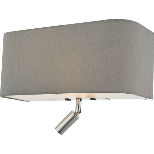 Dar Lighting Group Dar RON7139L Ronda 3 Light Wall Light Grey With LED