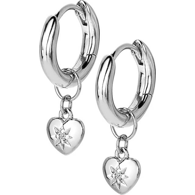 Hot Diamonds Heart Earrings, Silver, Women - Ilver