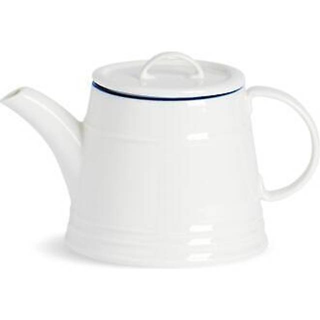 White Teapot Rustic Country Cottage Afternoon Cream Tea Pot 900ml
