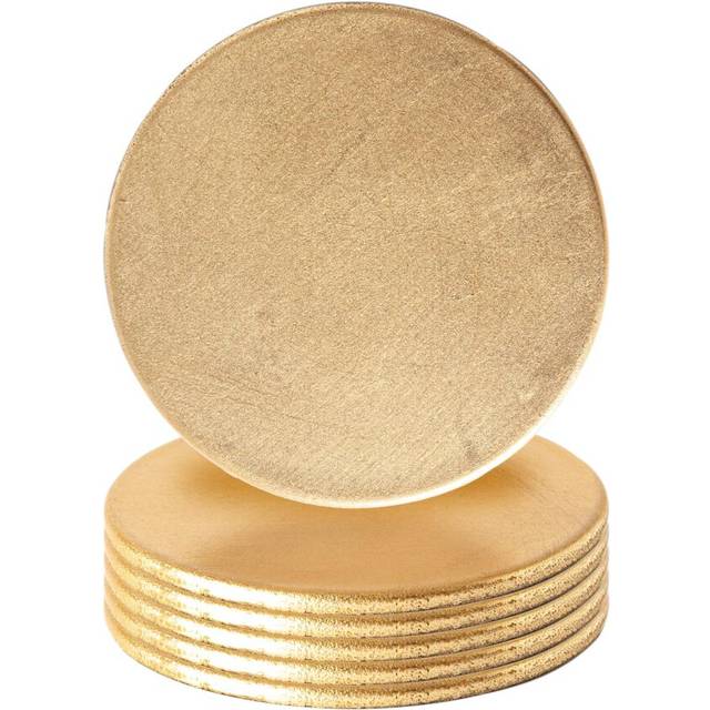 Metallic Melamine Napkin Rings - Pack of Six - Gold