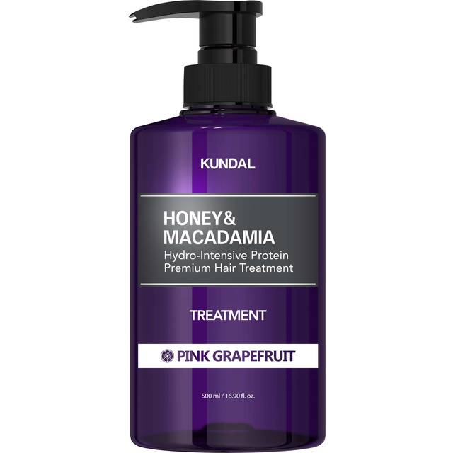 KUNDAL Honey & Macadamia Pink Grapefruit Intensivt återfuktande behandling för torrt och skadat hår 500 ml