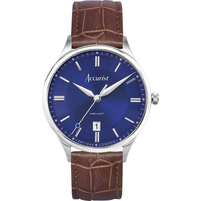 Accurist Classic Brown Leather Strap 73005 - Two Colour