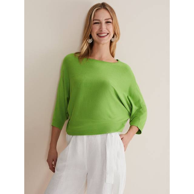 Cristine Batwing Sweater - Lime - Phase Eight offers inclusive collections, with each style expertly created by the in-house team of designers. Daily basics and occasionwear can be found across each line, with hand-drawn prints adorning many of the brand's creations. With versatility and sophistication in mind, you are sure to find a piece that you will continue to reach for year after year.