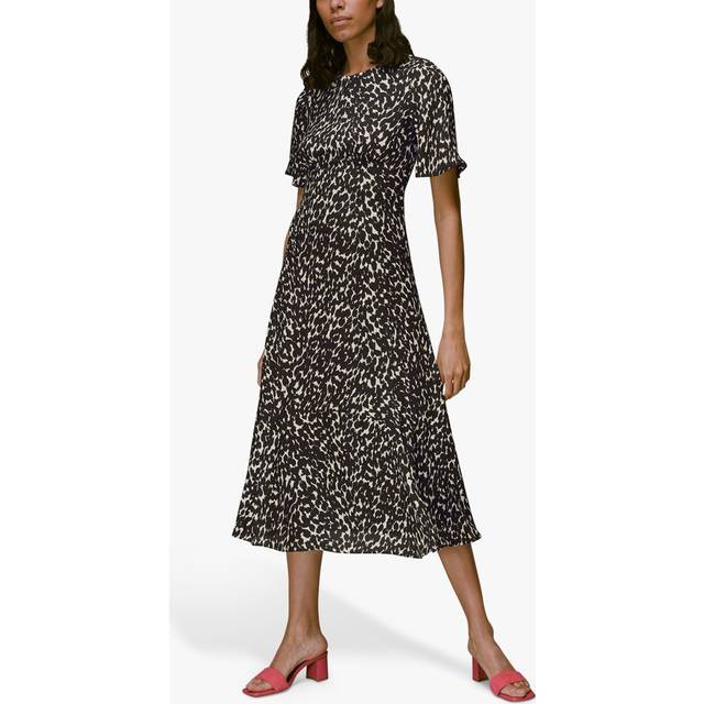 Black Alana Printed Midi Dress - Multi (6)