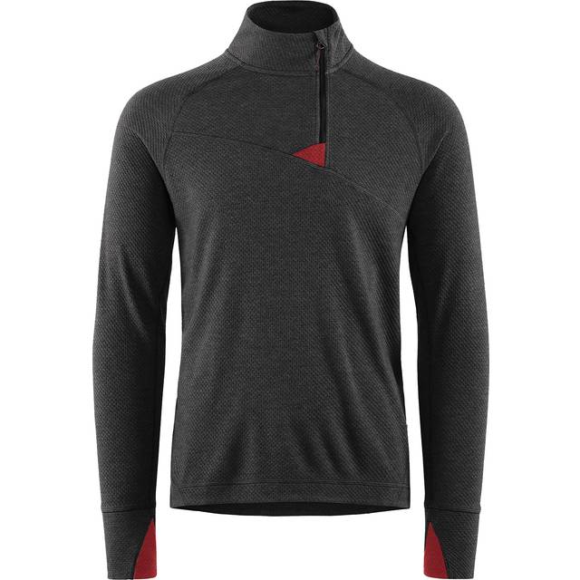 Huge Half Zip Sweater M Raven/Burnt Russet (XL) - Svart (XL)