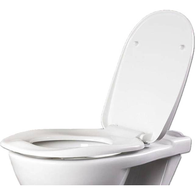 AKW - Ergonomic Soft Close Toilet Seat including Cover - White