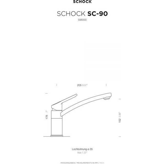 High Pressure Single Lever Monobloc Tap - Asphalt (20.5cm)