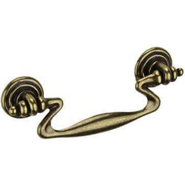Antique Brass 64mm Bail Cabinet Pull Handle - Pack of 6 - Elite Knobs & Handles