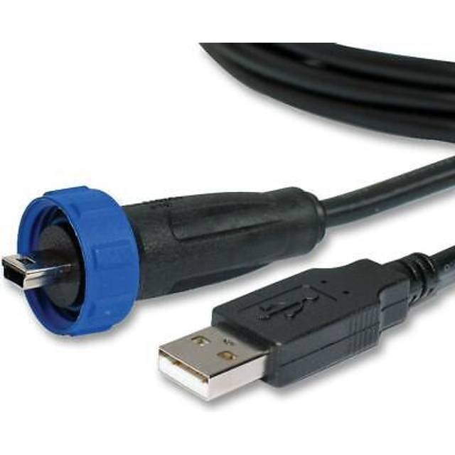 USB-stikforbindelses-adapter 2.0 - IP68 Stik, lige PX0441/2M00 USB A/mini USB B PX0441/2M00 Bulgin Indhold: 1 stk