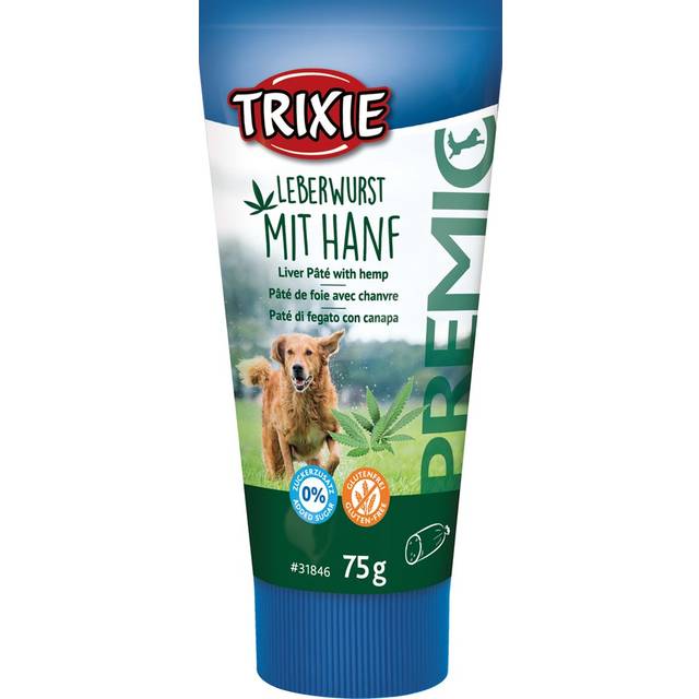 Trixie Hundgodis Leverpaté med hampa i tub - 75g