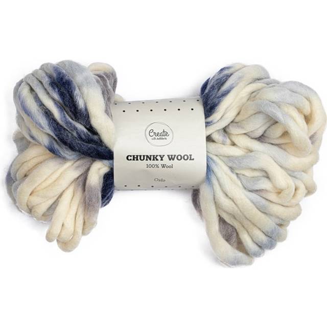 Chunky Wool Print Garn 200g Adlibris