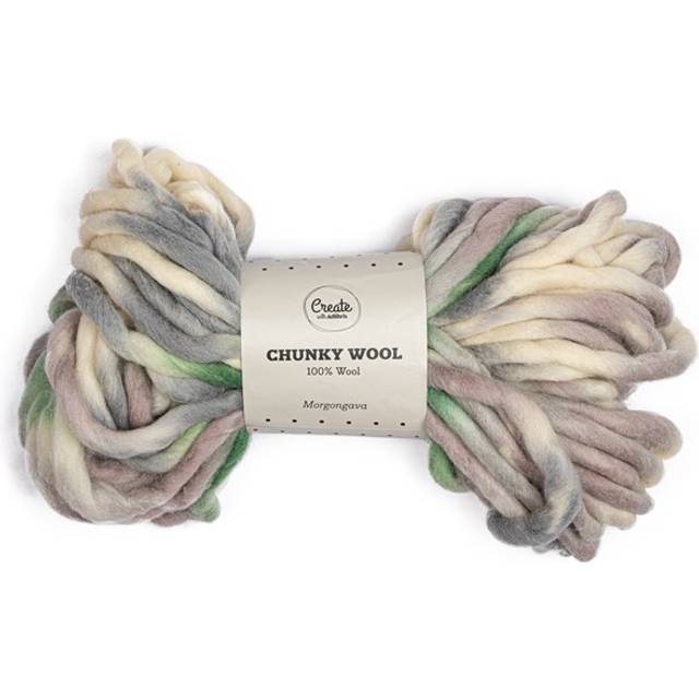 Chunky Wool Print Garn 200g Adlibris