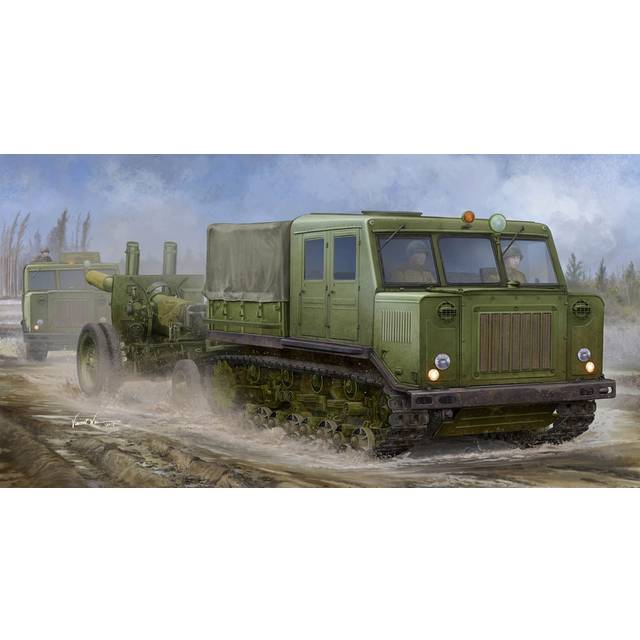 Trumpeter 1:35 - At-s Soviettractor - 09514 135 Russian Ats Tractor Model -  trumpeter 09514 135 russian ats tractor model military plastic scale new
