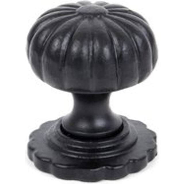 From The Anvil Black Flower Cabinet Knob - Small - One Size