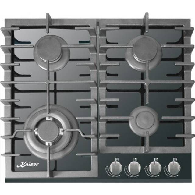 Kaiser Grand Chef Black Glass Turbo Gas Hob - 5 x 56 x 49cm