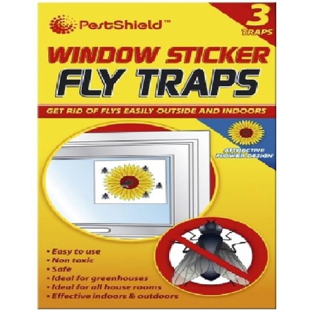 Window Sticker Fly Traps - Pack of 3