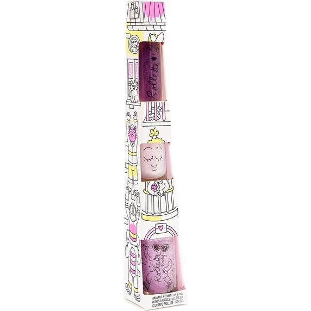 Nailmatic Totem Neglelak Vandbaseret + Lipgloss + Body Rollette Elliot Cherry