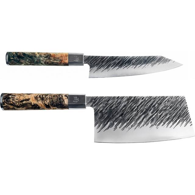 Ame knivset (kinesisk kockkniv + bunka)