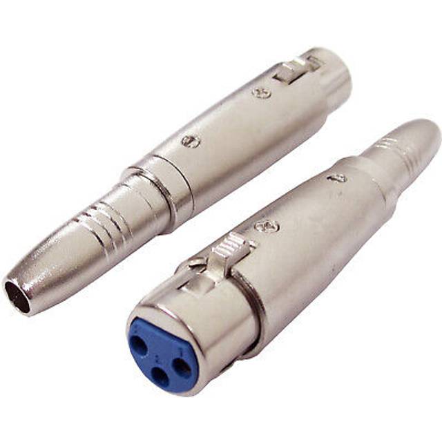 "6.35mm 1/4"" Stereo Female Jack To 3 Pin XLR Socket Cable Adapter TRS Microphone"