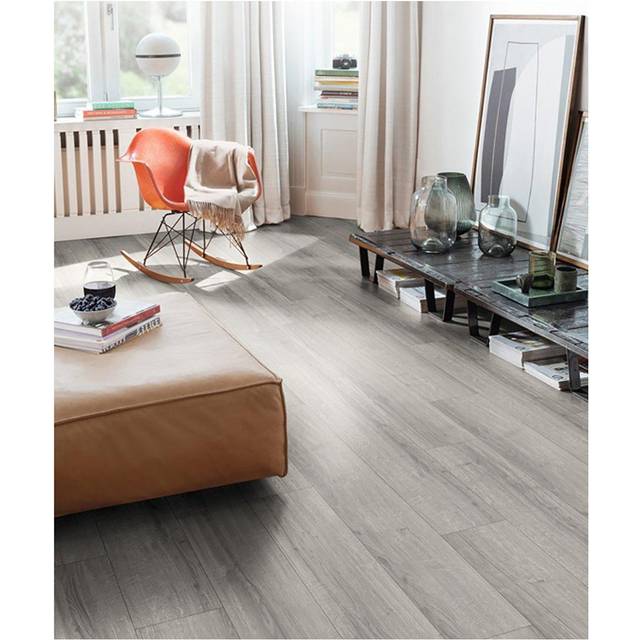 Rustic Lifelike Wood Grain Self-adhesive PVC Flooring 36Pcs - Grey - One Size