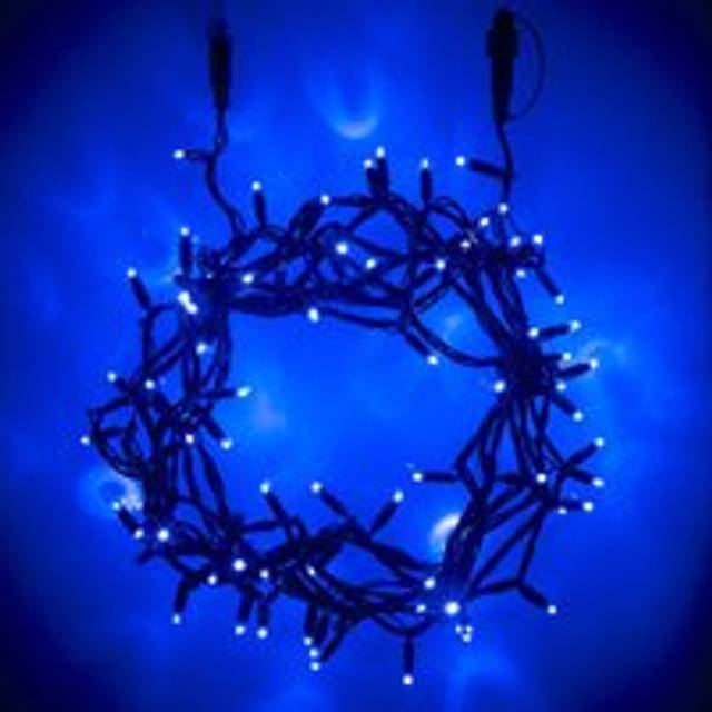 Core Connect 10m 100 Blue Connectable Fairy Lights Green Cable