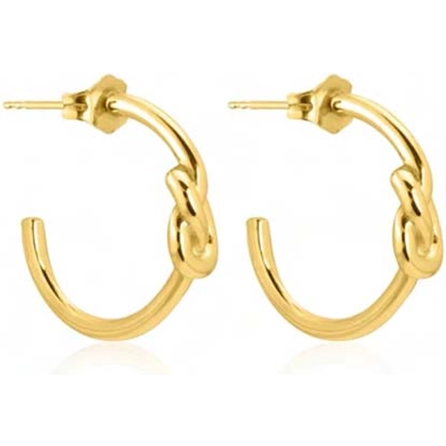 SOPHIE by SOPHIE - Knot Mini Hoops Gold