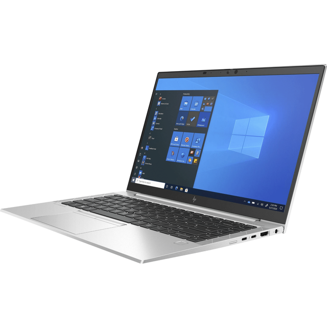 HP EliteBook 840 G8 Intel Core i5-1145G7 vPro 4X 2,6 GHz 16 GB RAM 256 GB SSD Wi-Fi 6 Bluetooth 5.2 Thunderbolt 4 HDMI fingertrycksläsare webbkamera 14" FHD LED IPS Display Windows 10 Pro