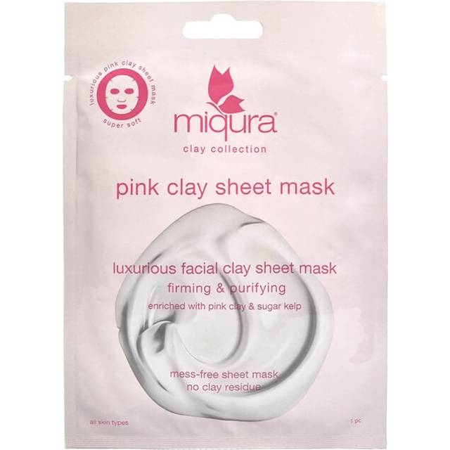 Miqura Pink Clay Sheet Mask