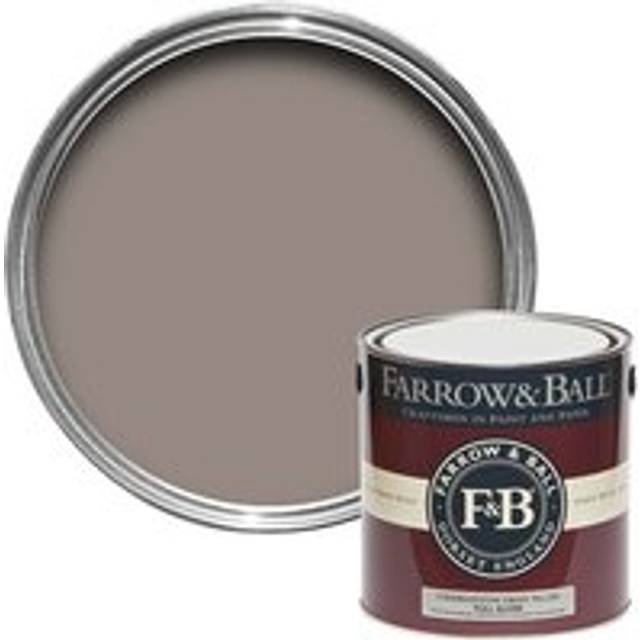 Farrow and Ball Full Gloss, Charleston Gray No. 243 2.5L, Wood and Metalwork Paint, Door Paint, Window Paint, Joinery and Fixtur
