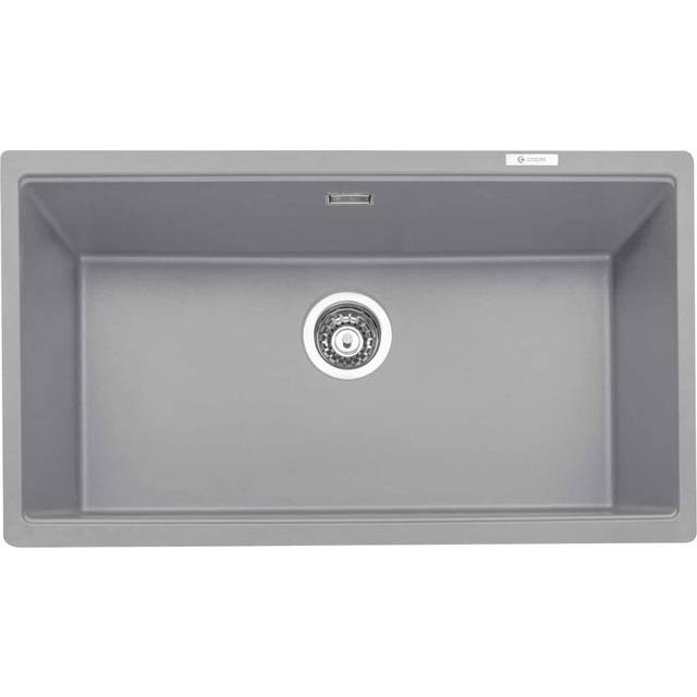 Caple LEE760PG Leesti 760 Single Bowl Undermount Granite Sink Pebble Grey